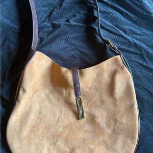 Ralph Lauren inspired faux suede boho bag